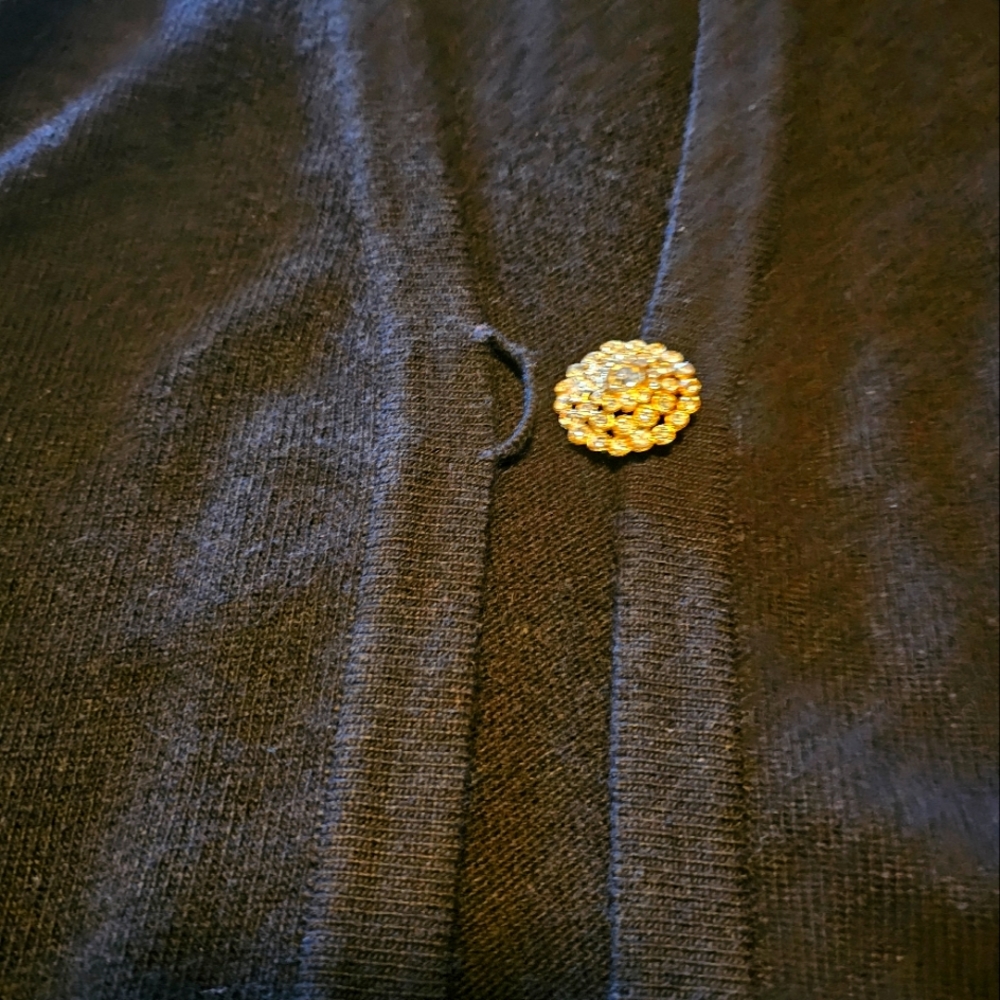 CHANEL Vintage 100% Cashmere Rare Cardigan Authentic Sweater size L - Picture 7 of 16